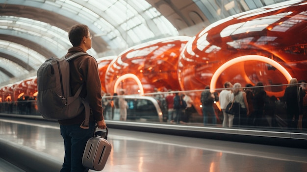 繁忙的机场货运区