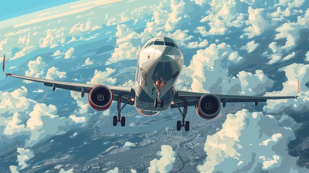 航空货运起飞瞬间