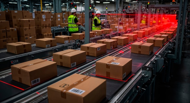 遵义机场货运区货物分拣