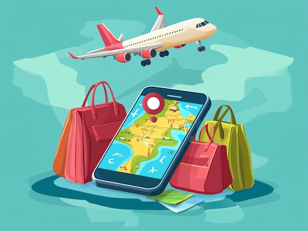 飞机翱翔在云端,象征极速送达